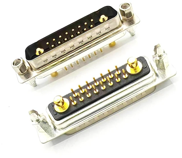 Alt view image 5 of 7 - D Sub 17W2 Hybrid Male PCB Connector (1, Male/Female)