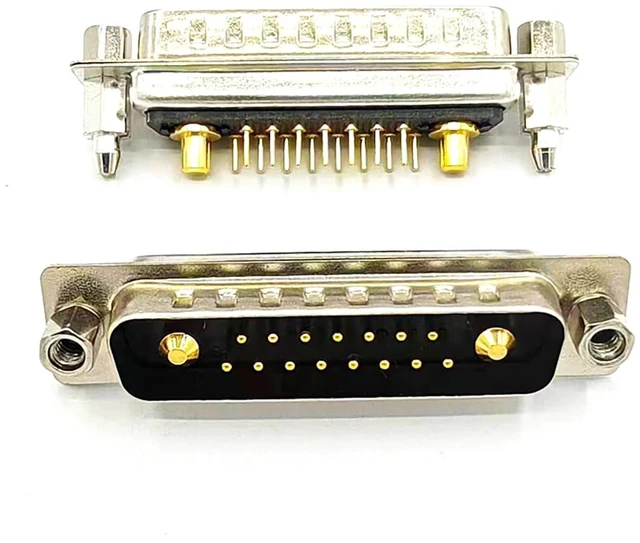 Alt view image 6 of 7 - D Sub 17W2 Hybrid Male PCB Connector (1, Male/Female)