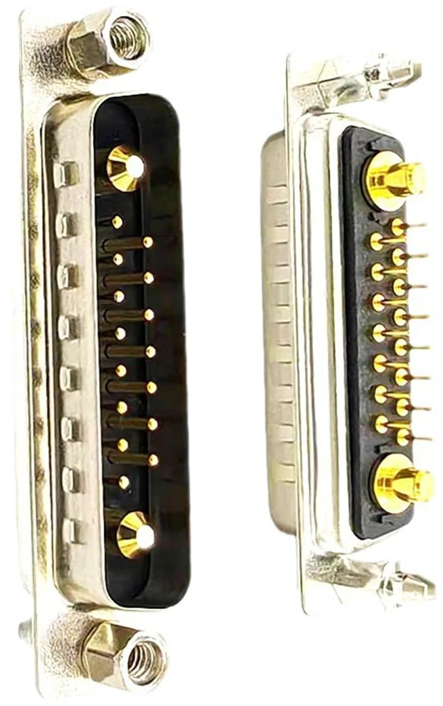 Alt view image 7 of 7 - D Sub 17W2 Hybrid Male PCB Connector (1, Male/Female)