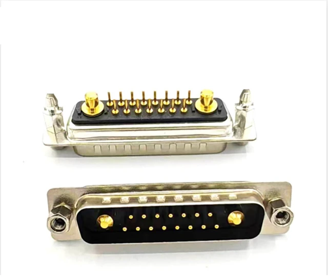 Alt view image 2 of 7 - D Sub 17W2 Hybrid Male PCB Connector (1, Male/Female)