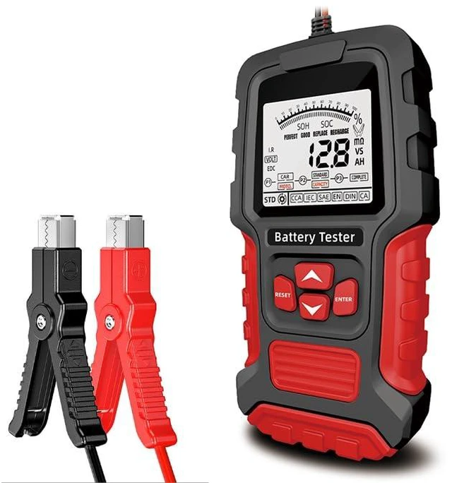 Main image of Car Battery Tester 24V 12V Load Tester3~400AH, 40-2000CCA, Digital Automotive Battery Analyzer for Car Truck Motorcycle ATV SUV Boat Yacht