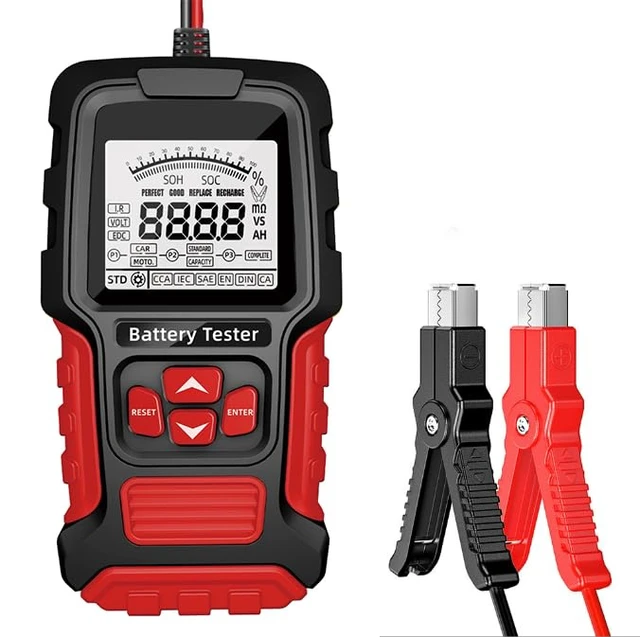 Alt view image 2 of 5 - Car Battery Tester 24V 12V Load Tester3~400AH, 40-2000CCA, Digital Automotive Battery Analyzer for Car Truck Motorcycle ATV SUV Boat Yacht