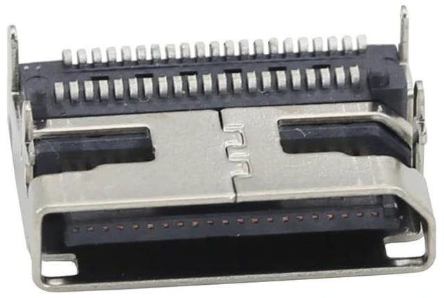 Alt view image 7 of 7 - Oculink PCIe SFF-8612 42pin Horizontal SMT Connector, 4i Hard Drive Interface with 4-Leg Through-Hole Mount, 300 Mating Cycles (2)