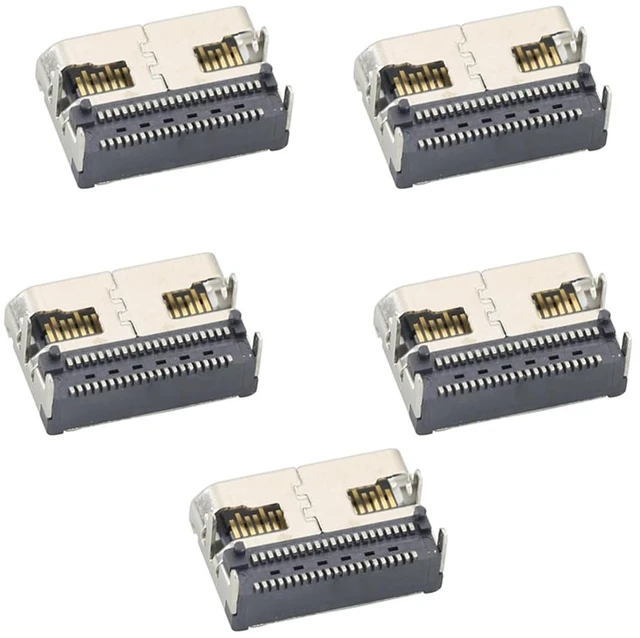 Main image of Oculink PCIe SFF-8612 42pin Horizontal SMT Connector, 4i Hard Drive Interface with 4-Leg Through-Hole Mount, 300 Mating Cycles (2)