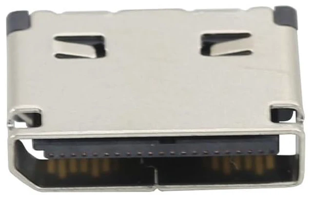 Alt view image 5 of 7 - Oculink PCIe SFF-8612 42pin Horizontal SMT Connector, 4i Hard Drive Interface with 4-Leg Through-Hole Mount, 300 Mating Cycles (2)