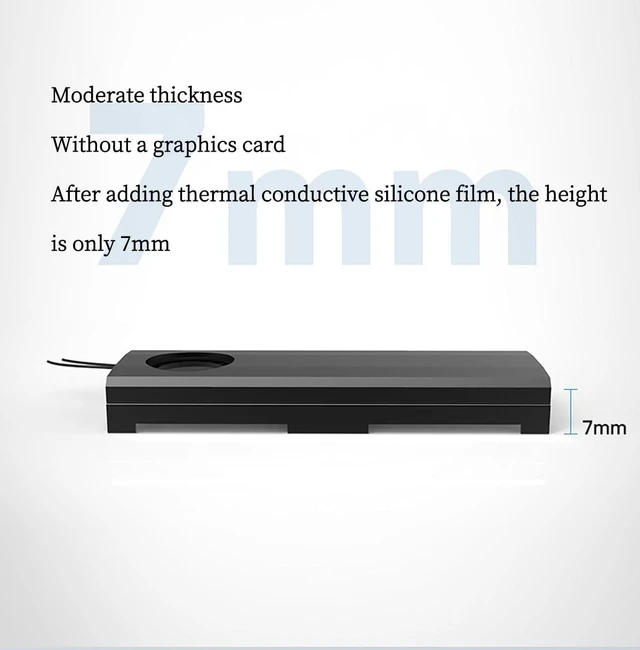 Alt view image 7 of 7 - M.2 NGFF NVMe SSD Heatsink with Turbo Cooling Fan and Thermal Silicone Pad 7000RPM Silent Fan, Tool-Free Installation, 7mm Height, Compatible with Desktop & Laptop M.2 2280 SSDs (Golden)