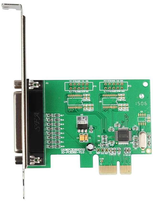 Alt view image 2 of 6 - PCIe to DB25 Parallel Port Expansion Card Industrial-Grade LPT Printer Interface | WCH382L Chip | Compatible with PCIe x1/x4/x8/x16 | Includes Low Profile Bracket