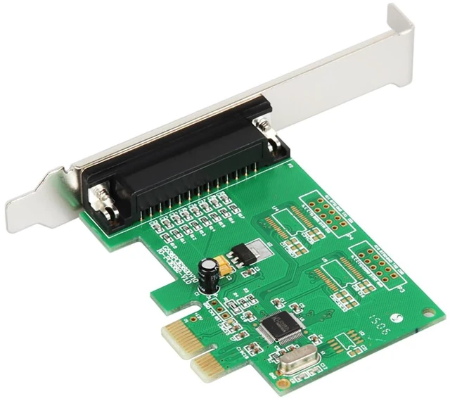 Alt view image 3 of 6 - PCIe to DB25 Parallel Port Expansion Card Industrial-Grade LPT Printer Interface | WCH382L Chip | Compatible with PCIe x1/x4/x8/x16 | Includes Low Profile Bracket