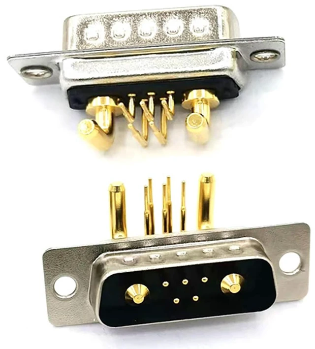 Alt view image 2 of 7 - DB7W2 Male PCB Connector Right Angle Solder Power Signal (1, Male/Female)