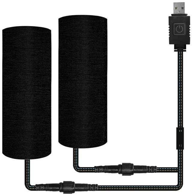 Main image of USB Heated Motorcycle Handlebar Grips 5V with 6-Level Temperature Control and Memory, Aramid Fiber Hand Warmers with Waterproof Switch, Mount, Compatible with Motorbikes, Scooters, ATVs