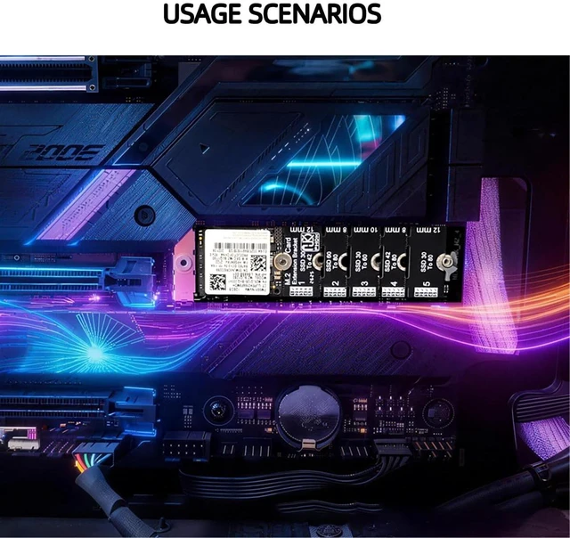 Alt view image 5 of 7 - M.2 NVME SSD Extension Bracket 2230 to 2280 (10)