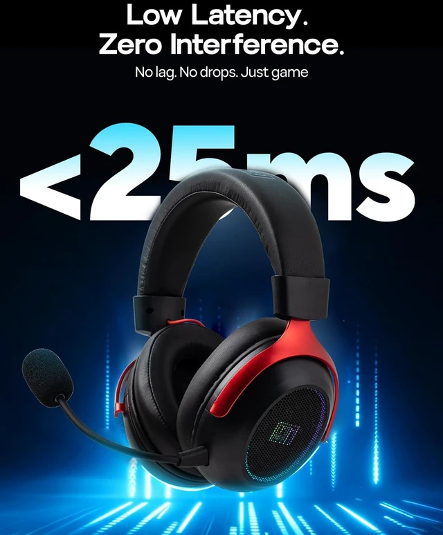 Alt view image 7 of 7 - GX1 Wireless Gaming Headset for PS4/PS5/Switch, 70Hr+