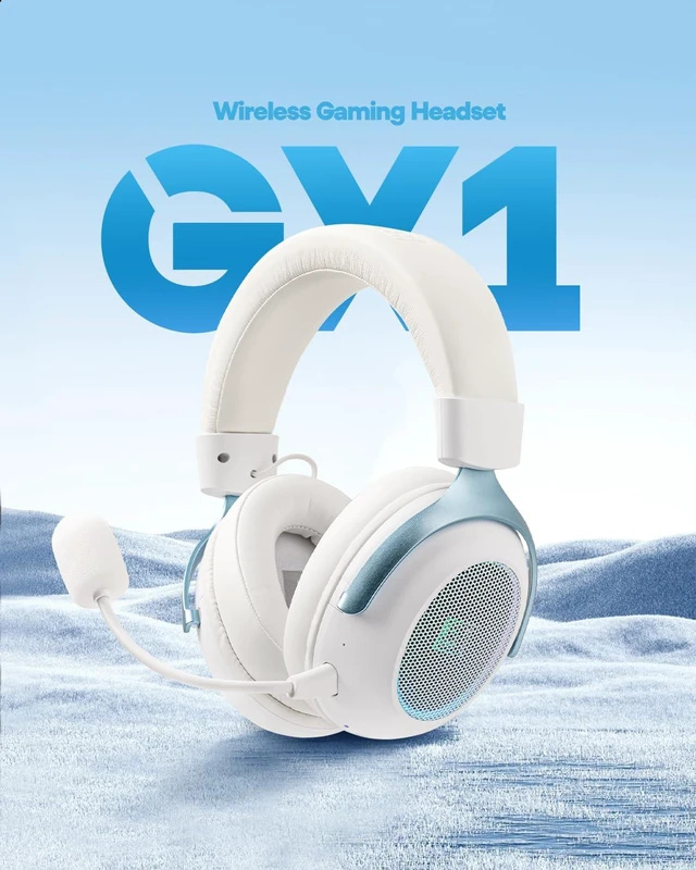 Alt view image 6 of 7 - NEX Lite Wireless Gaming Mouse w/Screens & RGB Charging Dock+GX1 Wireless Gaming Headset for PS4/PS5/Switch, 70Hr+