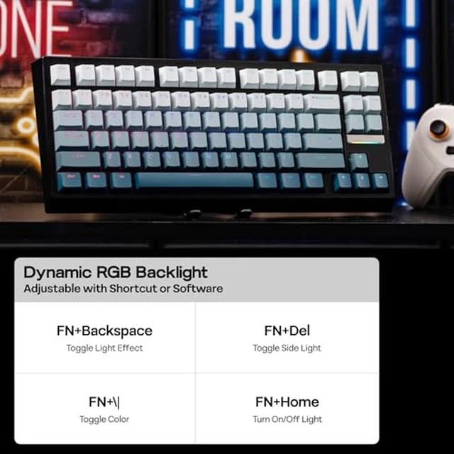 Alt view image 4 of 5 - G84 HE Wireless Hall Effect Keyboard+Creamy Jade Magnetic Switches