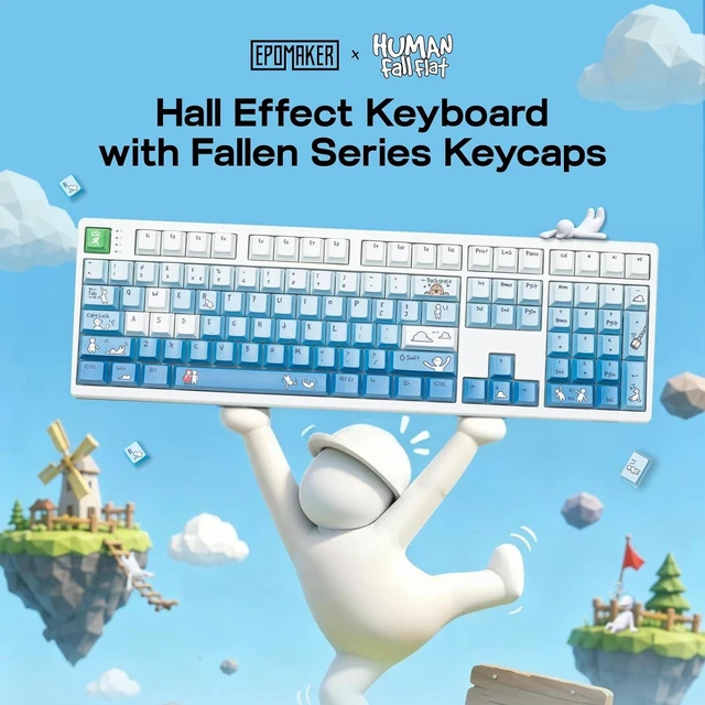 Alt view image 2 of 7 - HE108 Wireless Gaming Keyboard, 8K Polling & 10000mAh, SOCD & DKS