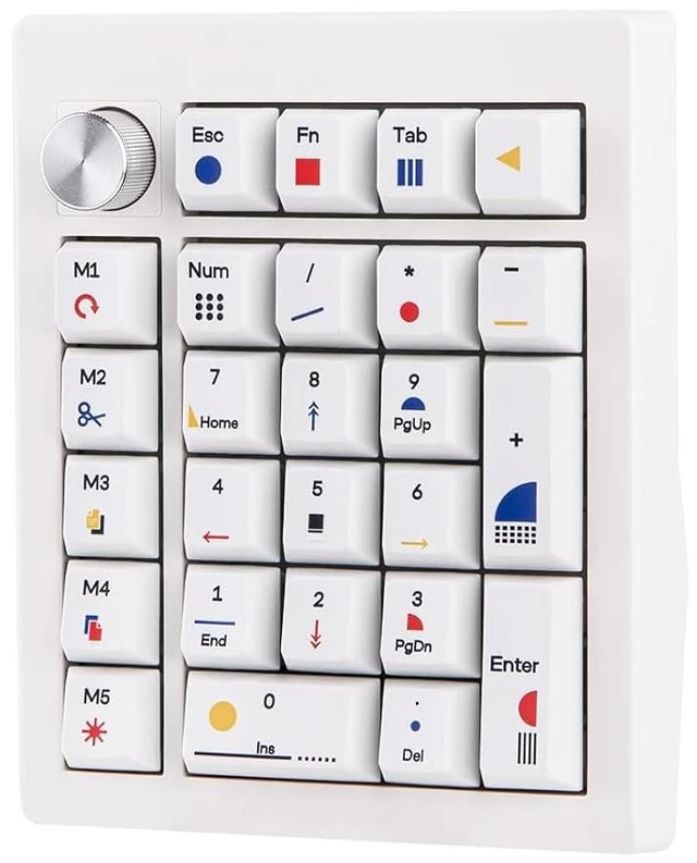 Main image of TH26 Wireless Mechanical Numpad with 5 Macro Keys, BT/2.4G/USB-C