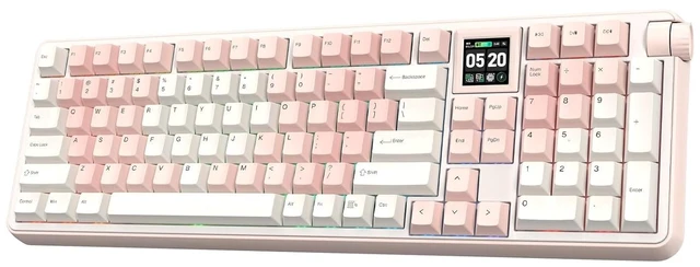 Main image of RT100 PRO Wireless Gaming Keyboard with 1.54" Screen&Knob, RGB