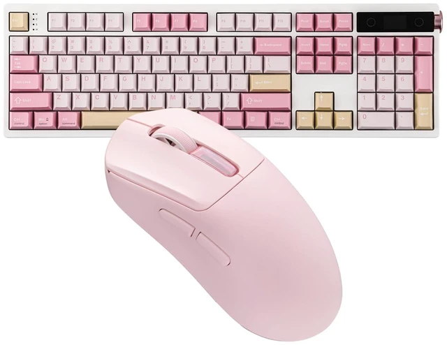 Main image of TH108 PRO Full Size Mechanical Keyboard with Screen & Knob+NEX Lite Wireless Gaming Mouse w/Screens & RGB Charging Dock
