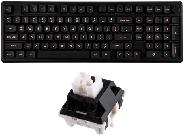 Main image of Galaxy100 QMK/VIA Wireless Gaming Keyboard Wisteria Linear Switch+100 PCS Zebra 40gf Linear Mechanical Keyboard Switches