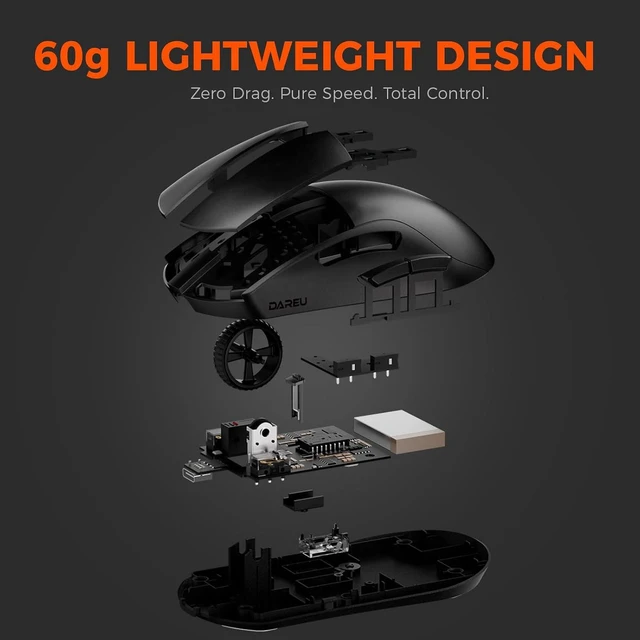 Alt view image 4 of 7 - A950GM Tri-Mode Wireless Gaming Mouse,26K DPI,60g Lightweight