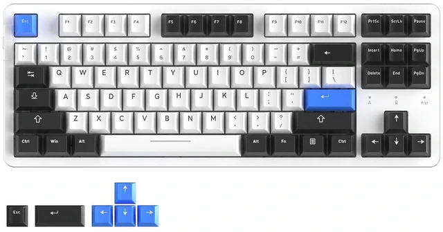 Main image of EK87PRO 80% Wireless Mechanical Keyboard,TKL Tri-Mode RGB Gaming Keyboard with Hot-Swappable South-Facing LEDs Socket,PBT Keycaps,Gasket Mount,6-Layer Padding,Custom Linear Switch for Win/Mac