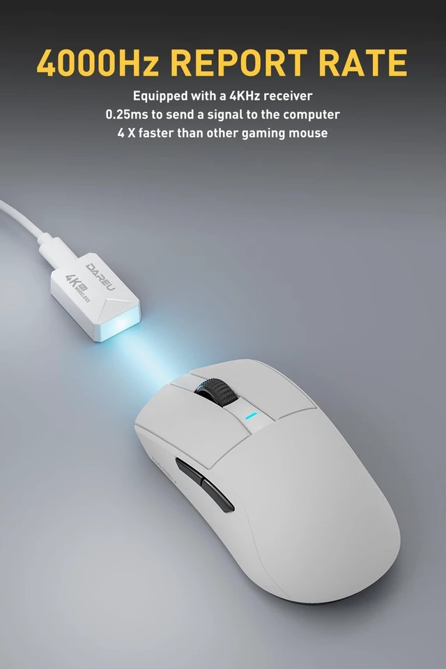 Alt view image 2 of 7 - Gaming Keyboard and Mouse:A950pro Lightweight 4K Polling Rate Wireless Gaming Mouse&COOL60 60% Rapid Trigger Hall Effect Magnetic Switch Keyboard Combo