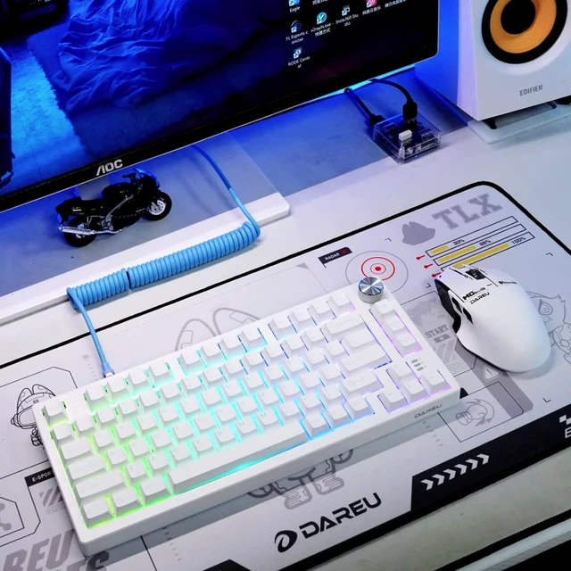 Alt view image 2 of 7 - Gaming Keyboard and Mouse Combo: A980PROMAX Wired 8K/Wireless 4K Gaming Mouse & EK75RT Rapid Trigger Hall Effect Magnetic Switch Mechanical Gaming Keyboard