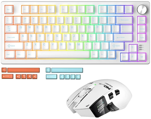 Main image of Gaming Keyboard and Mouse Combo: A980PROMAX Wired 8K/Wireless 4K Gaming Mouse & EK75RT Rapid Trigger Hall Effect Magnetic Switch Mechanical Gaming Keyboard