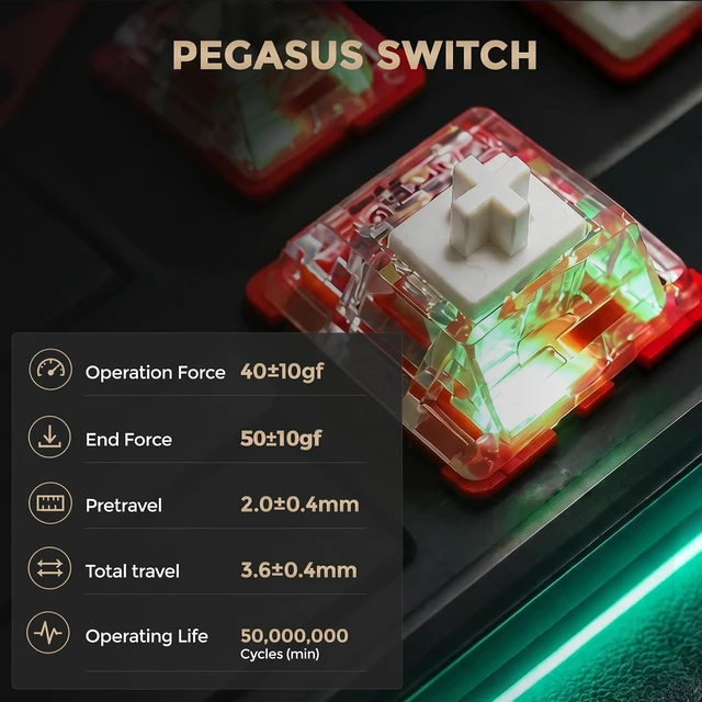 Alt view image 7 of 7 - FLEX75 Gasket Wireless Mechanical Keyboard with Knob