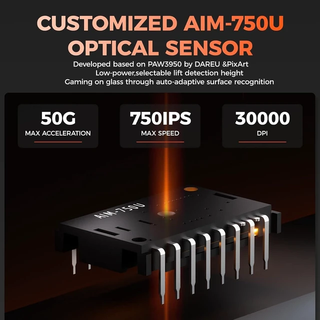 Alt view image 4 of 7 - Gaming Keyboard and Mouse:A950 Wing Lightweight 8K Polling Rate Wireless Gaming Mouse&COOL60 60% Rapid Trigger Hall Effect Magnetic Switch Keyboard Combo