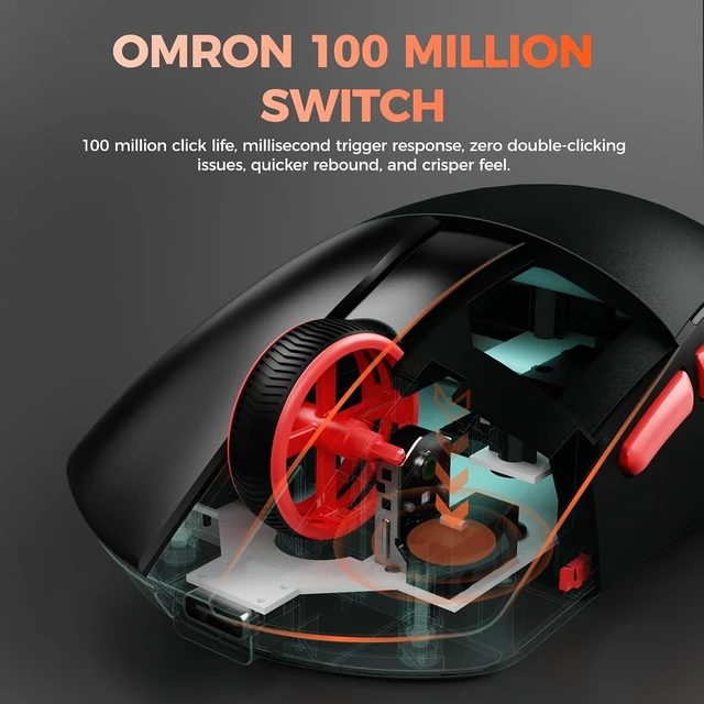 Alt view image 6 of 7 - A950 Wing Ultralight Wireless Gaming Mouse 1.23oz (35g), 30K DPI