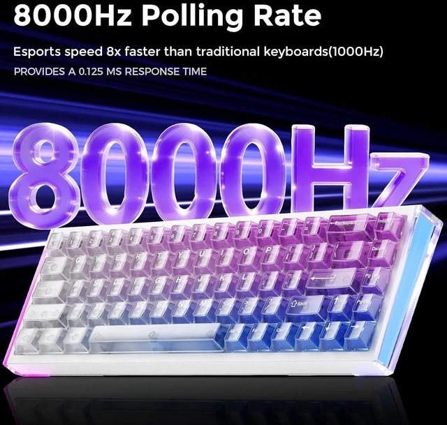 Alt view image 3 of 7 - COOL68 Hall Effect Magnetic Switch Mechanical Gaming Keyboard 65%
