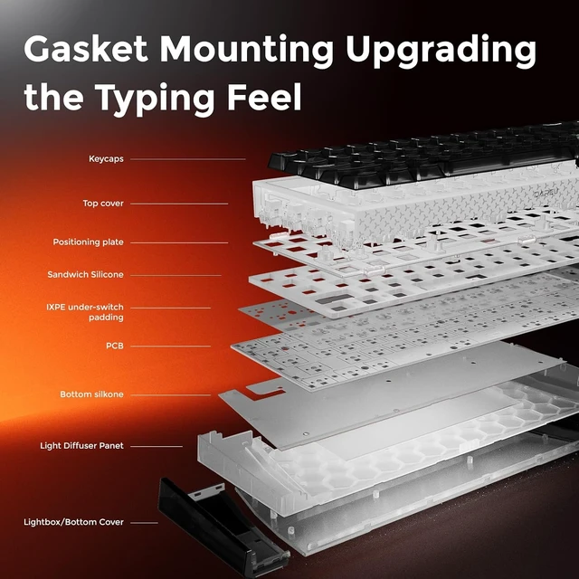 Alt view image 6 of 7 - COOL68 Hall Effect Magnetic Switch Mechanical Gaming Keyboard 65%