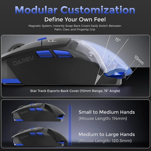 Alt view image 3 of 7 - Ultra 07 8K Polling Custom Wireless Gaming Mouse