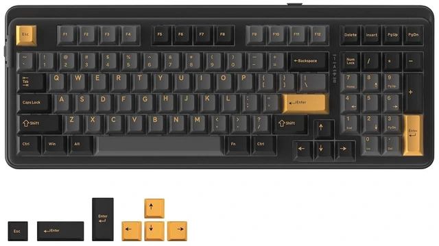 Main image of EK98pro Wireless Mechanical Keyboard,96% Creamy Gaming Keyboard with Number Pad,Tri-Mode BT/2.4GHz/USB-C,Pre-lubed Linear Switches,Gasket Structure,Hot Swappable Custom,Backlit for Win/Mac