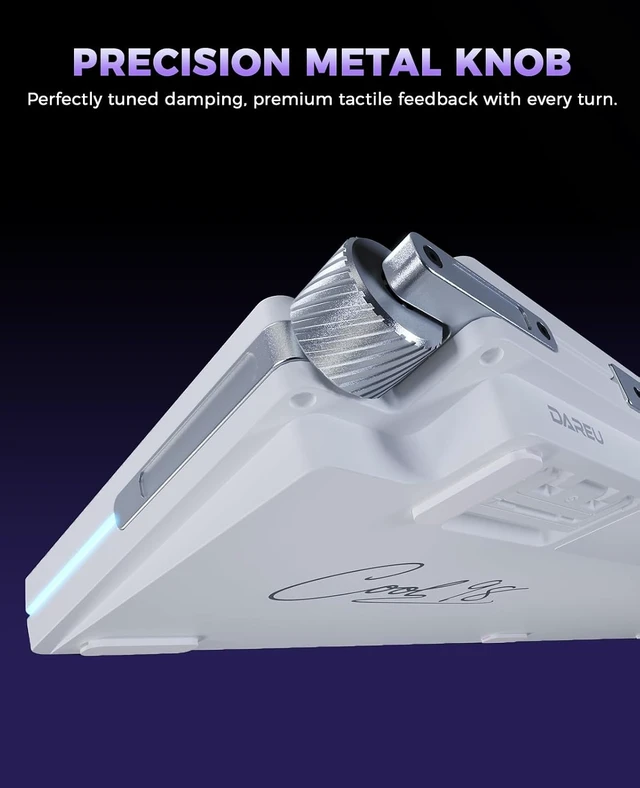 Alt view image 4 of 7 - COOL 98 Wireless Mechanical Gaming Keyboard with Number Pad,knob