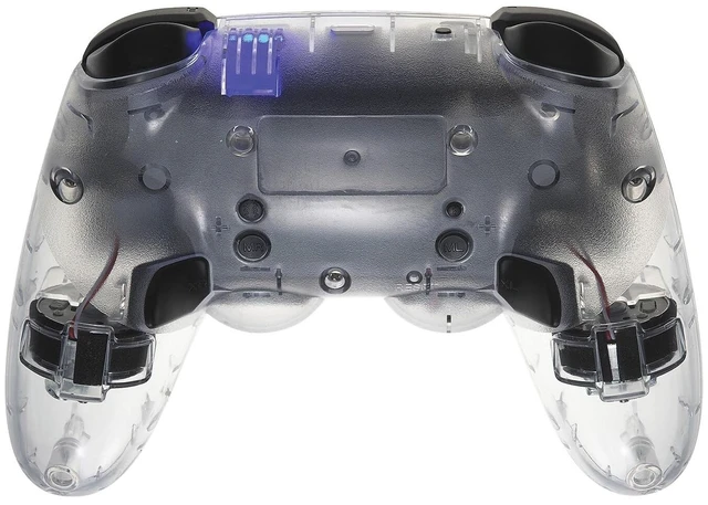 Alt view image 5 of 6 - C.A.T. 9 Bluetooth 5.0 Wireless USB-C Wired Game Controller Clear 8-Color RGB Illumination Dual Vibration 6-Axis Motion Sensor - PC/iPhone/Android/Switch