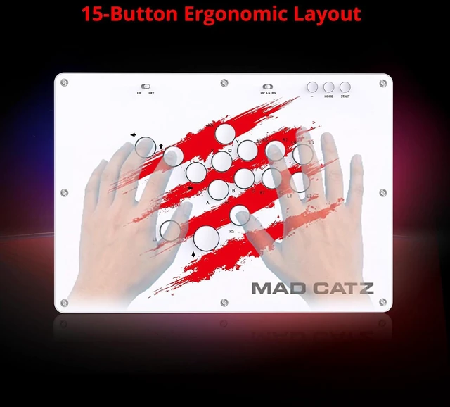 Alt view image 5 of 7 - N.E.K.O. K.O. All-Button Leverless Arcade Controller for PC