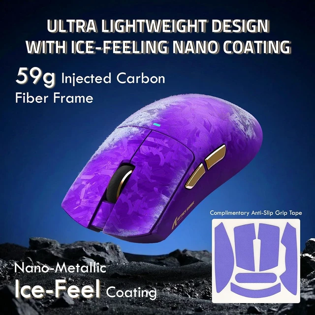 Alt view image 4 of 7 - R68 HE&X11Ultra Gaming Keyboard and Mouse Combo,8KHz Rapid Trigger Keyboard,PAW3950MAX Sensor,Wired/BT/2.4Ghz Programmable Mice for PC Gamer (Ice Ninja)