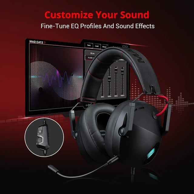 Alt view image 4 of 7 - P.I.L.O.T. 5 Wired Gaming Headset - Black