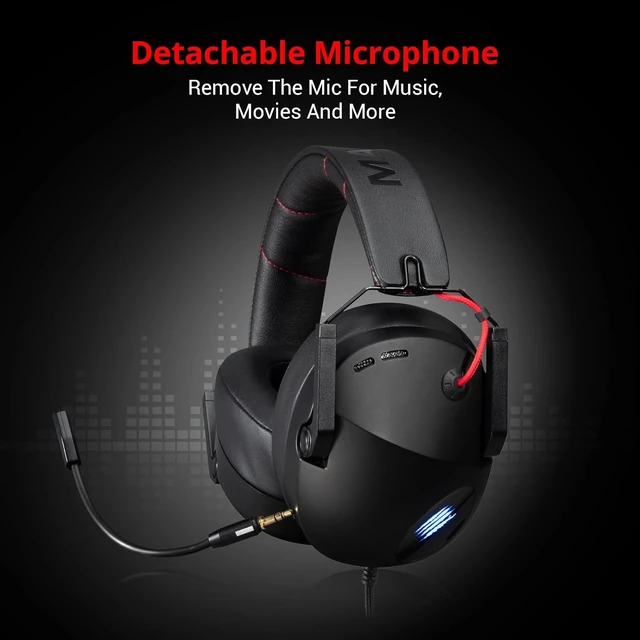 Alt view image 7 of 7 - P.I.L.O.T. 5 Wired Gaming Headset - Black