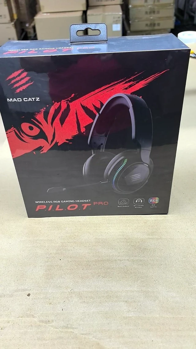 Alt view image 7 of 7 - P.I.L.O.T. PRO Dual Wireless RGB Headset