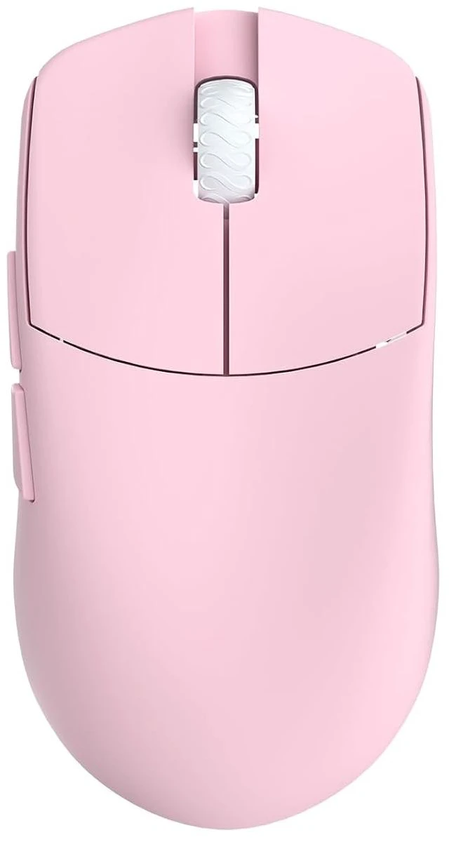 Alt view image 2 of 6 - Maya Champion Edition Wireless Gaming Mouse, Ultra-Lightweight 45g, Optical Switch, Golden TTC Dust-Proof Encoder, Pixart PAW 3950 IC, 8K Compatible, for Small Hands Users (Light Pink)