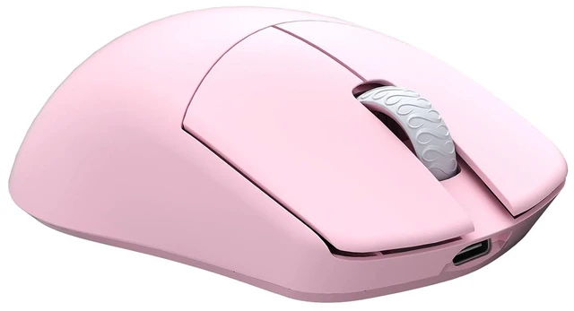 Alt view image 6 of 6 - Maya Champion Edition Wireless Gaming Mouse, Ultra-Lightweight 45g, Optical Switch, Golden TTC Dust-Proof Encoder, Pixart PAW 3950 IC, 8K Compatible, for Small Hands Users (Light Pink)