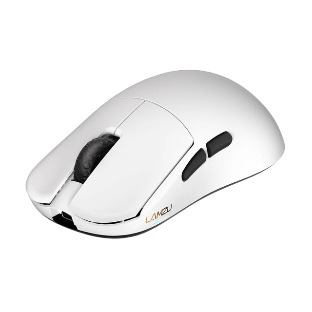 Alt view image 4 of 5 - Inca Gaming Mouse, 8K Polling Rate, Optical Switches, TTC Encoder, Paw3950 IC, Nordic 52840 MCU, Symmetrical high-Hump, Recommended for Claw-Grip Gamers, 8K Dongle Included (White)