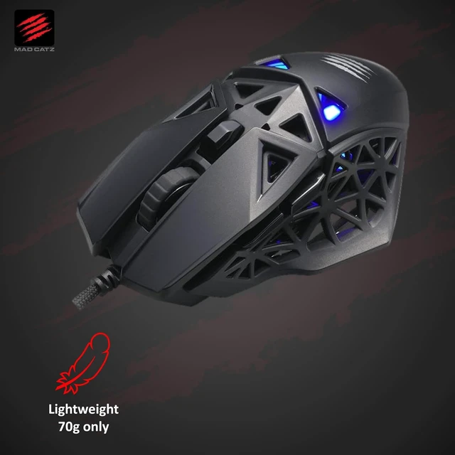 Alt view image 3 of 7 - M.O.J.O. M1 Gaming Mouse - Light Weight 70g - 12000 DPI Optical SensorBuilt-in Customizable RGB lighting effect - Hollow Pyramid Design - Patented DAKOTA Switch - 40g Acceleration, Black