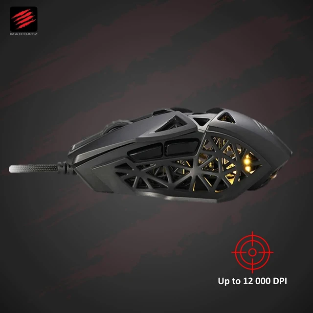 Alt view image 5 of 7 - M.O.J.O. M1 Gaming Mouse - Light Weight 70g - 12000 DPI Optical SensorBuilt-in Customizable RGB lighting effect - Hollow Pyramid Design - Patented DAKOTA Switch - 40g Acceleration, Black