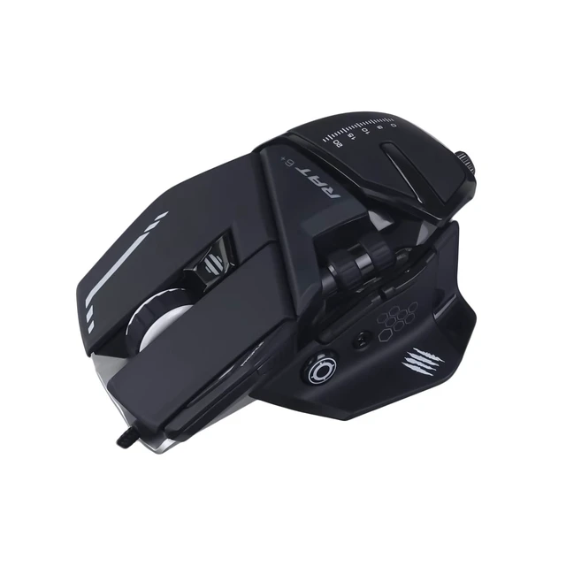 Alt view image 3 of 7 - MR04DCINBL000-0 R.A.T. 6+ Corded Optical Gaming Mouse, Black
