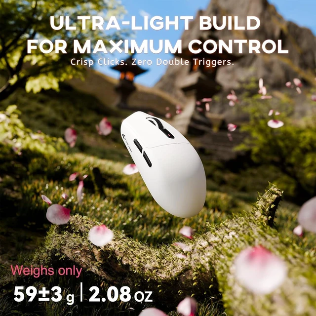 Alt view image 3 of 7 - G3 Wireless Gaming Mouse,White