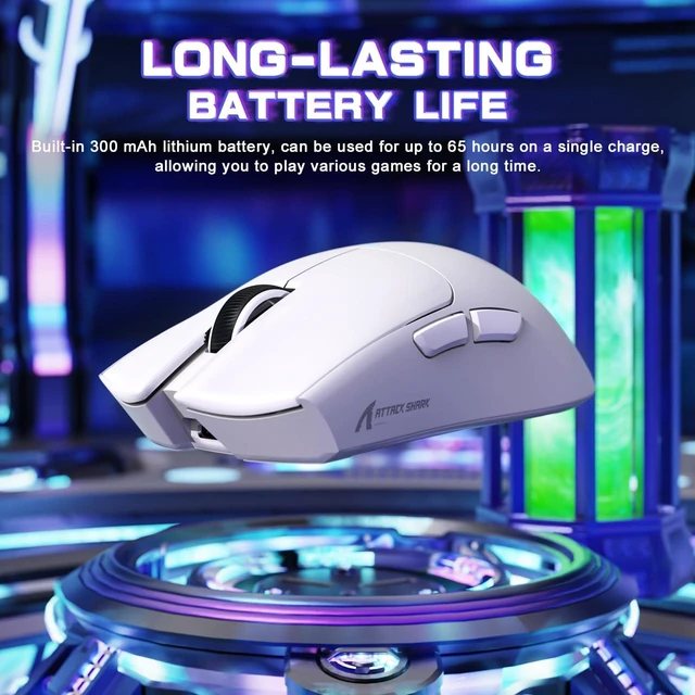 Alt view image 5 of 7 - X11 SE Ultra-Light Wireless Gaming Mouse, White